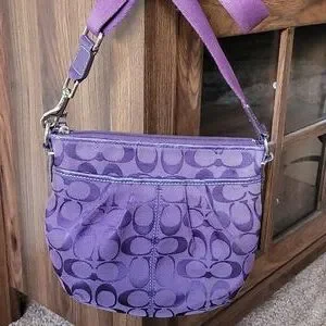 バッグ Coach Suede Accessory Pouch Bag Purple COACH Suede Accessory Pouch Bag Purple Women Authentic From Japan